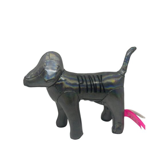 Victoria’s Secret PINK Holographic Logo Dog Plush Figure – Collectible 8" - Picture 1 of 5